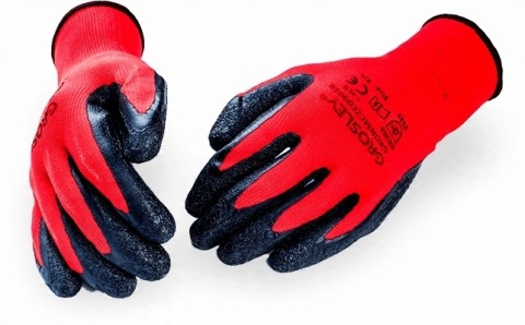 RĘKAWICE OCIEP. BRĄZ.-CZAR. L251211P, KARTA, "11", CE,LAHTI