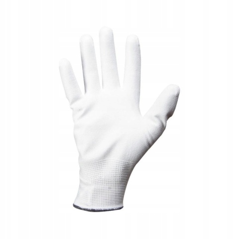 RĘKAWICE PU BIAŁE L230108P, 1 PARA, "8", CE, LAHTI