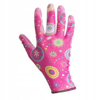RĘKAWICE PU RÓŻOWE L230309P KARTA, 9, CE, LAHTI