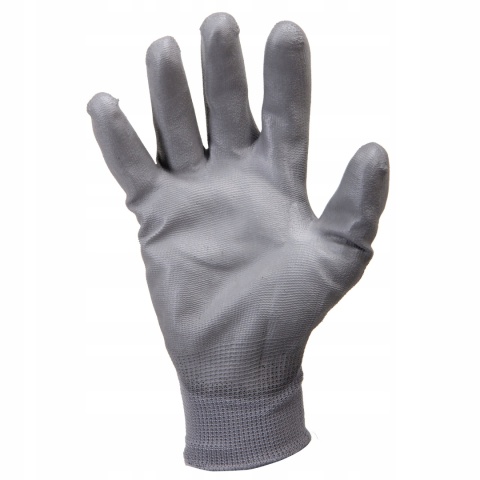 RĘKAWICE PU SZARE L230210P, 1PARA, "10", CE, LAHTI