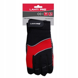 RĘKAWICE WAR. ANTYP. CZA-CZER. L281109P, KARTA, 9,CE,LAHTI