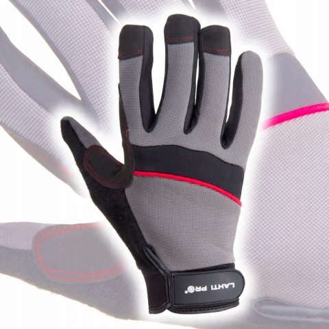 RĘKAWICE WARSZT. CZAR.-SZAR. L280908P, 8, CE, LAHTI