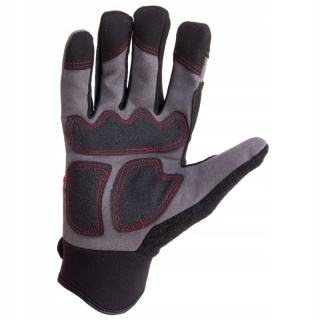 RĘKAWICE WARSZT. CZAR.-SZAR. L280909P, KARTA, "9", CE, LAHTI