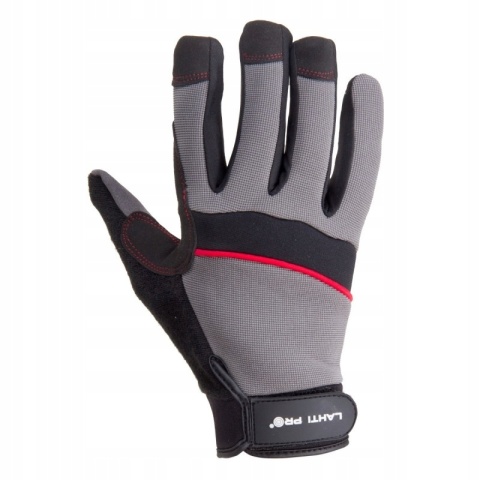 RĘKAWICE WARSZT. CZAR.-SZAR. L280909P, KARTA, "9", CE, LAHTI