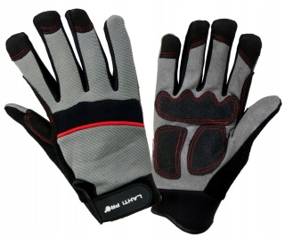 RĘKAWICE WARSZT. CZAR.-SZAR. L280911P, KARTA, "11", CE,LAHTI