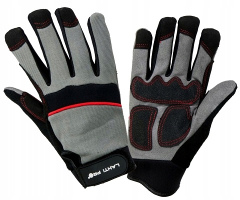 RĘKAWICE WARSZT. CZAR.-SZAR. L280911P, KARTA, "11", CE,LAHTI