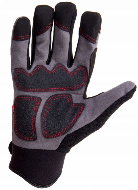 RĘKAWICE WARSZT. CZAR.-SZAR. L280911P, KARTA, "11", CE,LAHTI