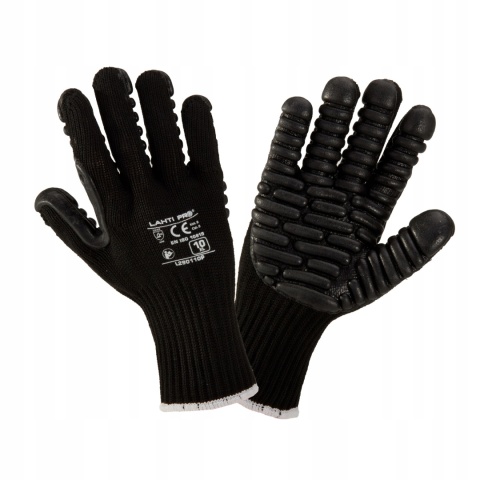 Rękawice Antywibracyjne Czarne Lahti L290110P