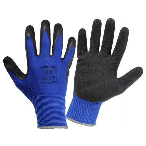 Rękawice Lateksowe Premium, Rozmiar 9, Czarne-Granatowe