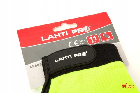 Rękawice Warsztatowe w Karcie "9", Czarno-Żółte