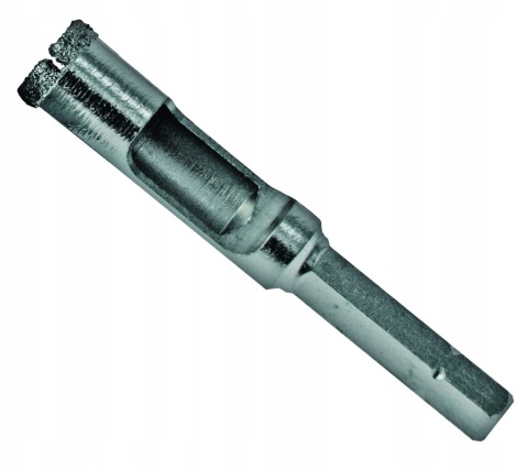 Diamentowe wiertło 10mm do gresu, terakoty uchwyt sześciok.