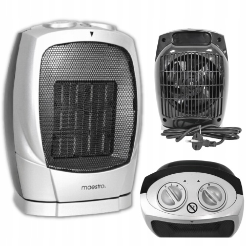 Farelka grzejnik elektryczny mały oscylacja 1500W