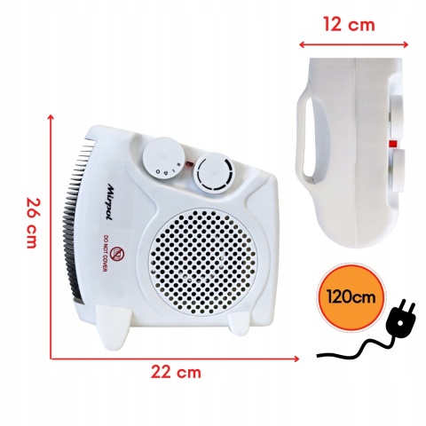 Grzejnik elektryczny termowentylator mały farelka