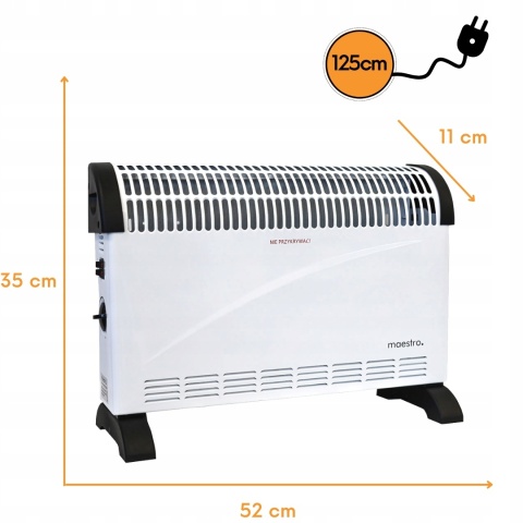 Grzejnik konwektor 2000W energooszczędny termostat