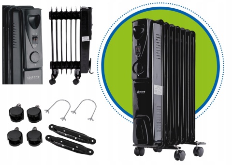 Grzejnik olejowy elektryczny 1500W energooszczędny