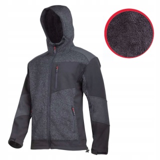 KURTKA OCIEPLANA SHERPA CZARNO-SZARA, 2XL Lahti Pro