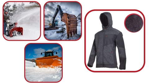 KURTKA OCIEPLANA SHERPA CZARNO-SZARA, 2XL Lahti Pro