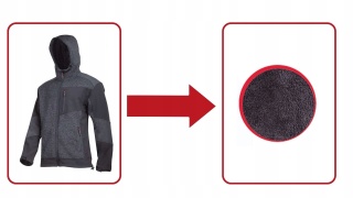 KURTKA OCIEPLANA SHERPA CZARNO-SZARA, 3XL Lahti Pro