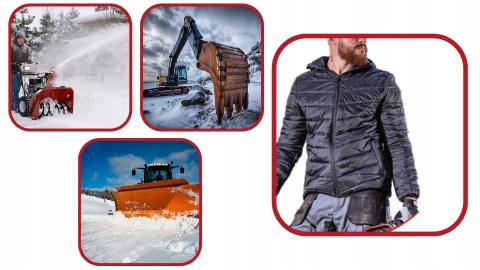 KURTKA OCIEPLANA Z KAPTUREM, CZARNA 2XL Lahti Pro