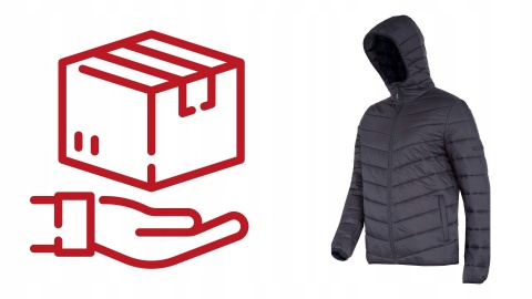 KURTKA OCIEPLANA Z KAPTUREM, CZARNA M Lahti Pro