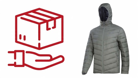 KURTKA OCIEPLANA Z KAPTUREM, ZIELONA 3XL Lahti Pro