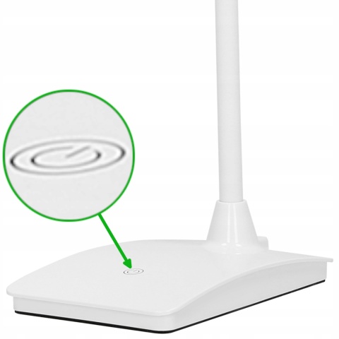 Lampa biurkowa AMET LED 6W, 3000K, f.ściem.czar / DL-8/W