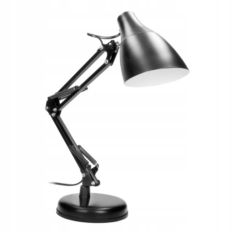 Lampa biurkowa DIAN 60W stalowa, czarna