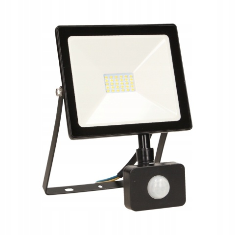 Naświetlacz LED, ALLED 20W z PIR,1500lm, IP44,4000K