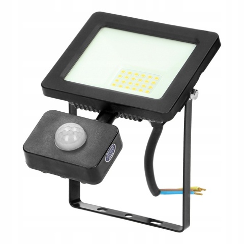 Naświetlacz LED, ALLED 20W z PIR,1500lm, IP44,4000K