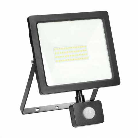 Naświetlacz LED, ALLED 50W z PIR, 3700lm,IP44,4000K