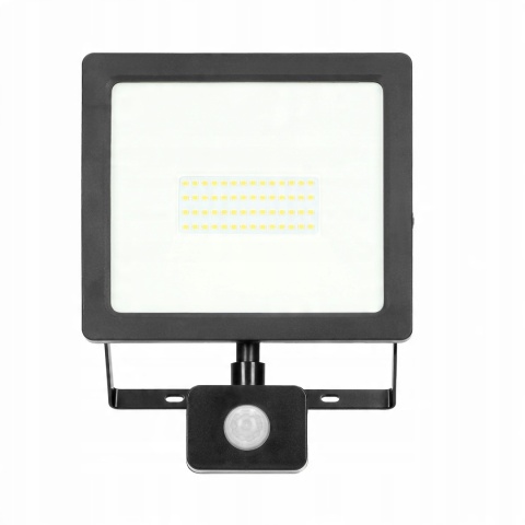 Naświetlacz LED, ALLED 50W z PIR, 3700lm,IP44,4000K