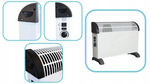 Nergis Grzejnik konwektorowy 2000 W z nawiewem Ma