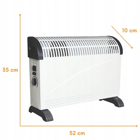 Nergis Grzejnik konwektorowy 2000 W z nawiewem Ma