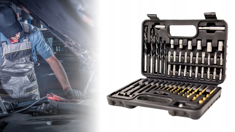 Zestaw wierteł bitów i nasadek 50 el. FASTER TOOLS