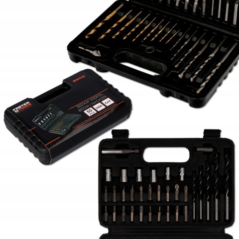 Zestaw wierteł bitów i nasadek 50 el. FASTER TOOLS
