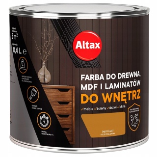 ALTAX Farba do drewna / mdf / laminat 400 ML DĄB