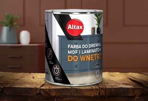 ALTAX Farba do drewna / mdf / laminat 750 ML SZARY
