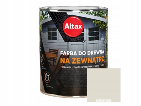 ALTAX Farba do drewna na zewnątrz 750 ML BEŻOWY
