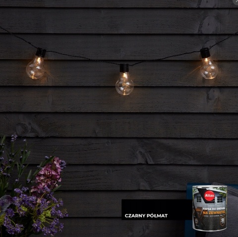 ALTAX Farba do drewna na zewnątrz 750 ML CZARNY POŁYSK