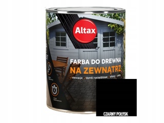 ALTAX Farba do drewna na zewnątrz 750 ML CZARNY POŁYSK