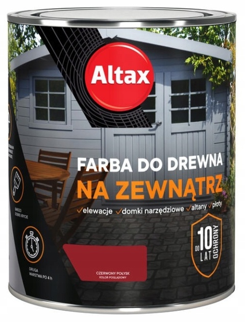 ALTAX Farba do drewna na zewnątrz 750 ML NIEBIESKI