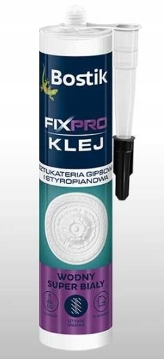 BOSTIK FIXPRO KLEJ SZTUKATERIA GIPS. I STYROP. WODNY S.BIAŁY 300ML