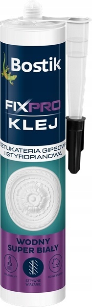 BOSTIK FIXPRO KLEJ SZTUKATERIA GIPS. I STYROP. WODNY S.BIAŁY 300ML