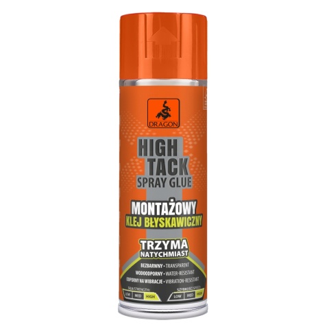 DRAGON HIGH TACK SPRAY GLUE MONTAŻOWY KLEJ KONTAKTOWY 400ML PUSZKA AER
