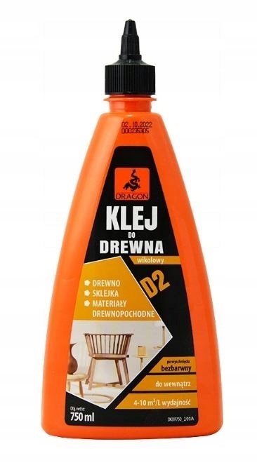 DRAGON KLEJ DO DREWNA D2 750ML TWORZYWO