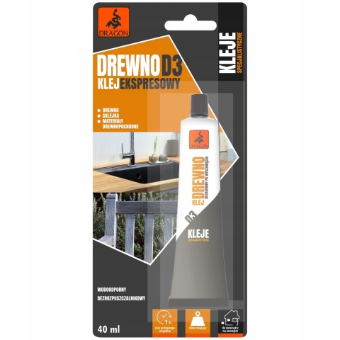 DRAGON KLEJ DO DREWNA D3 40ML BLISTER