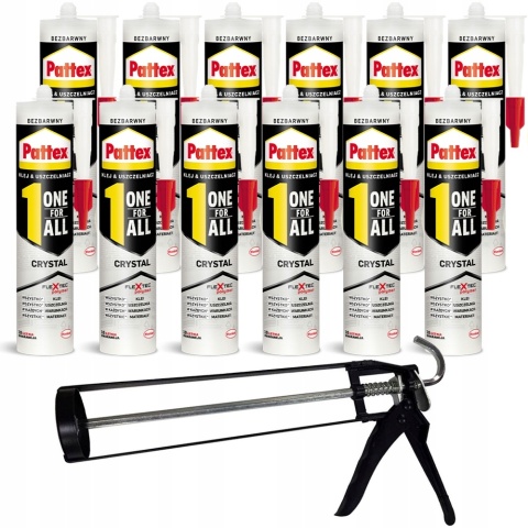 Henkel Pattex One For All Crystal 290g klej montażowy 12szt/karton