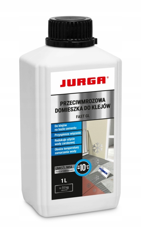 JURGA FAST GL 1L Zimowa płynna domieszka do klejów cement. do -10'C