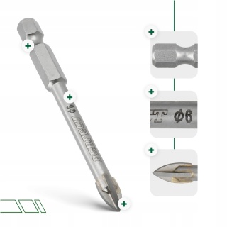 STALCO Wiertło do szkła 12x88mm s-72180