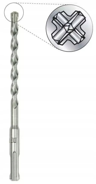 Wiertło QUATRO SDS PLUS do betonu 10,0x260/200